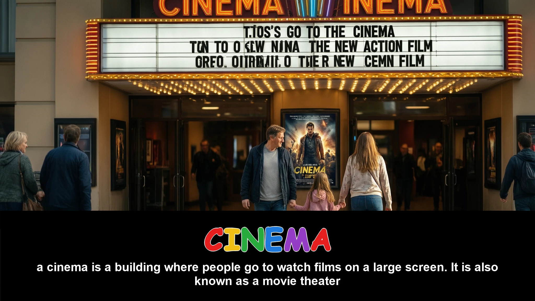 English Illustration for cinema